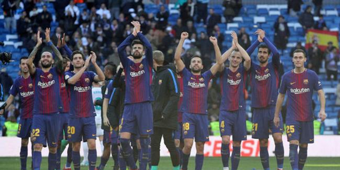  巴塞罗那主场大胜皇家马德里延续国家德比优势